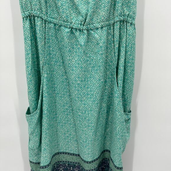 PATAGONIA Lost Wildflower Dress Sunburst Crux Beryl Green Dress // M - Picture 8 of 13